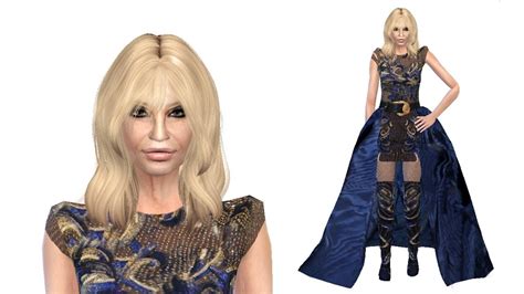 donatella versace strappy dress sims 4|VERSACE COLLECTION .